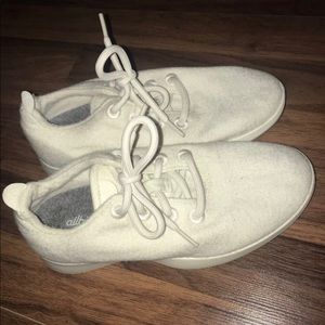 cream allbirds wool sneakers